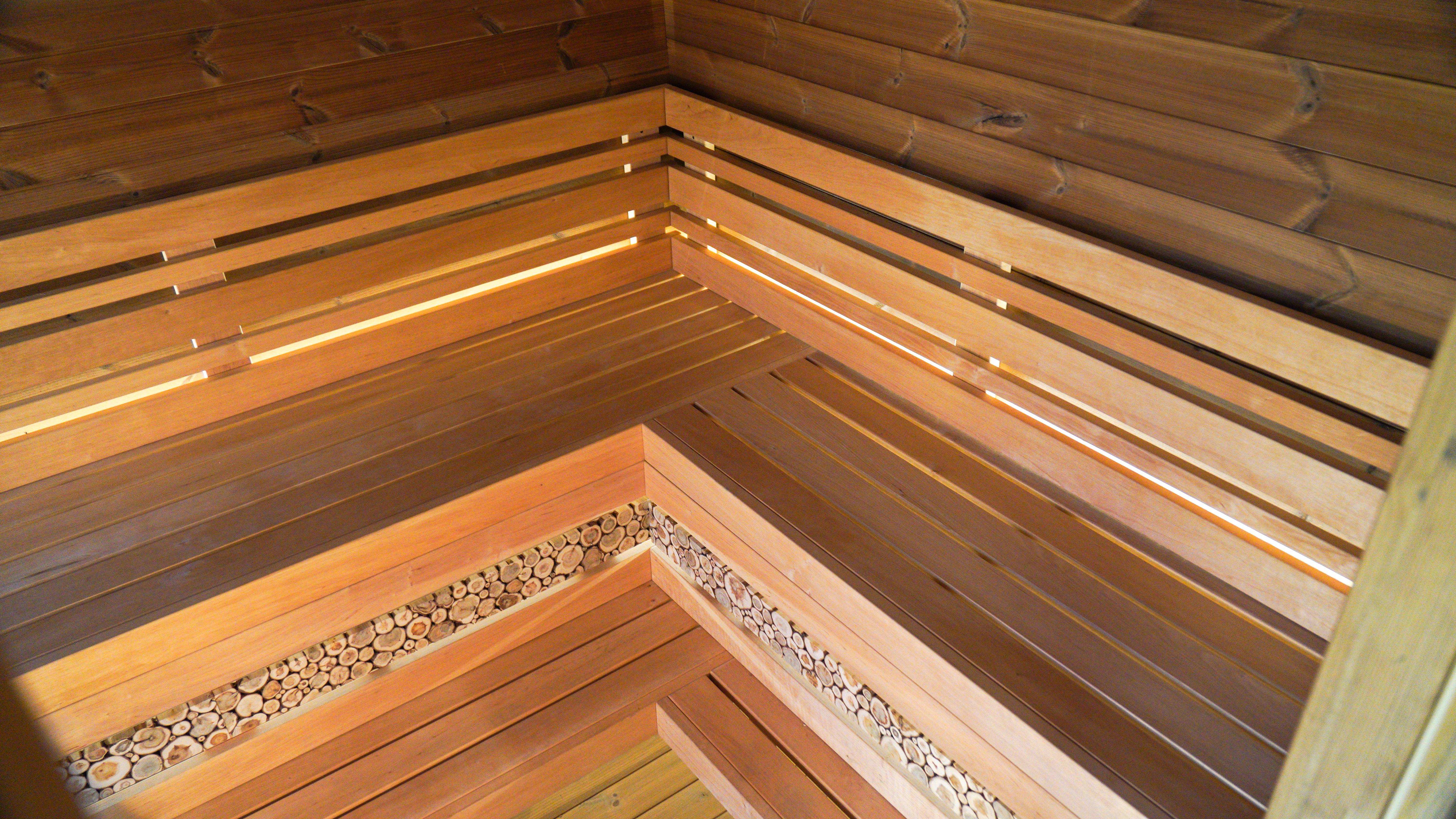 Thermowood sauna interior